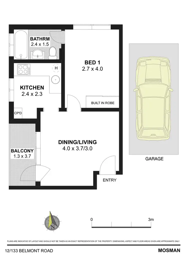 Floorplan of Homely apartment listing, 12/133 Belmont Road, Mosman NSW 2088