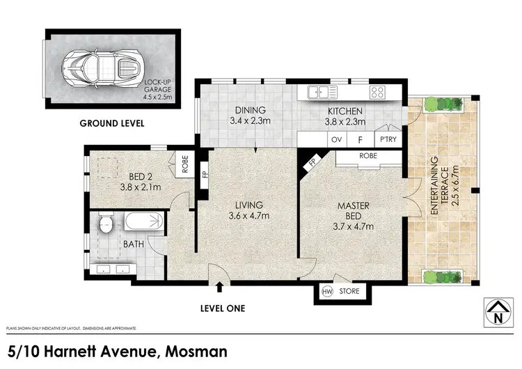 Floorplan of Homely apartment listing, 5/10 Harnett Ave, Mosman NSW 2088