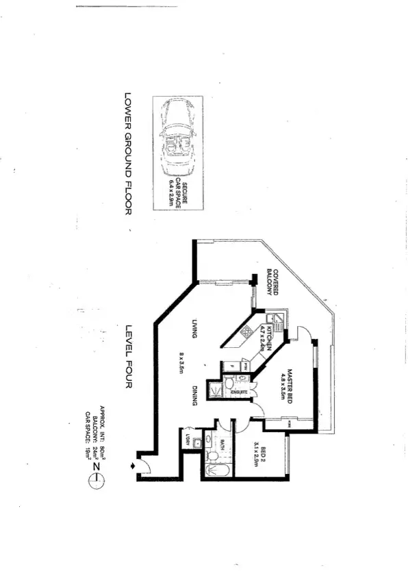Floorplan of Homely apartment listing, 14/30 Young St, Cremorne NSW 2090
