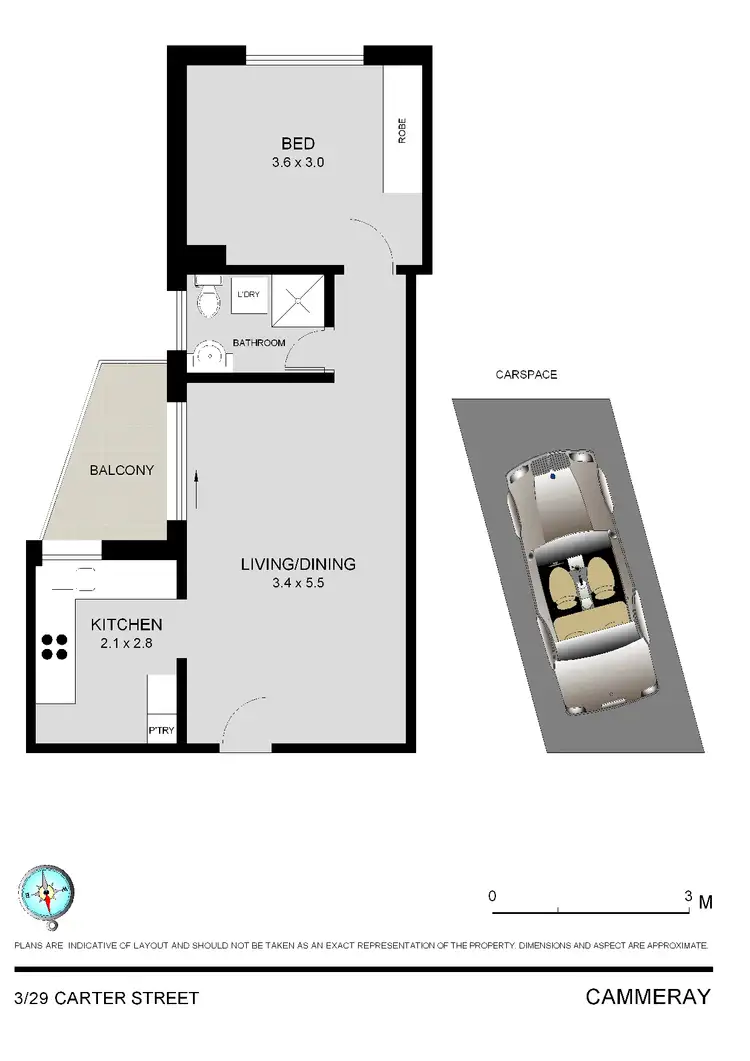 Floorplan of Homely apartment listing, 3/29 Carter Street, Cammeray NSW 2062