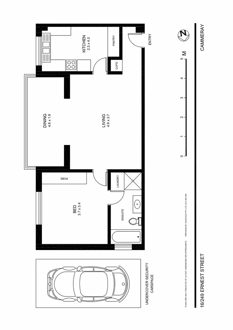Floorplan of Homely apartment listing, 16/249 Ernest Street, Cammeray NSW 2062