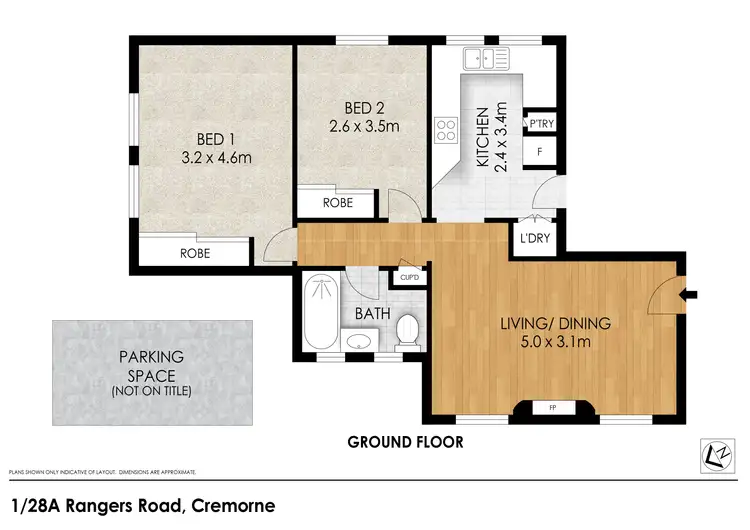Floorplan of Homely apartment listing, 1/28a Rangers Road, Neutral Bay NSW 2089
