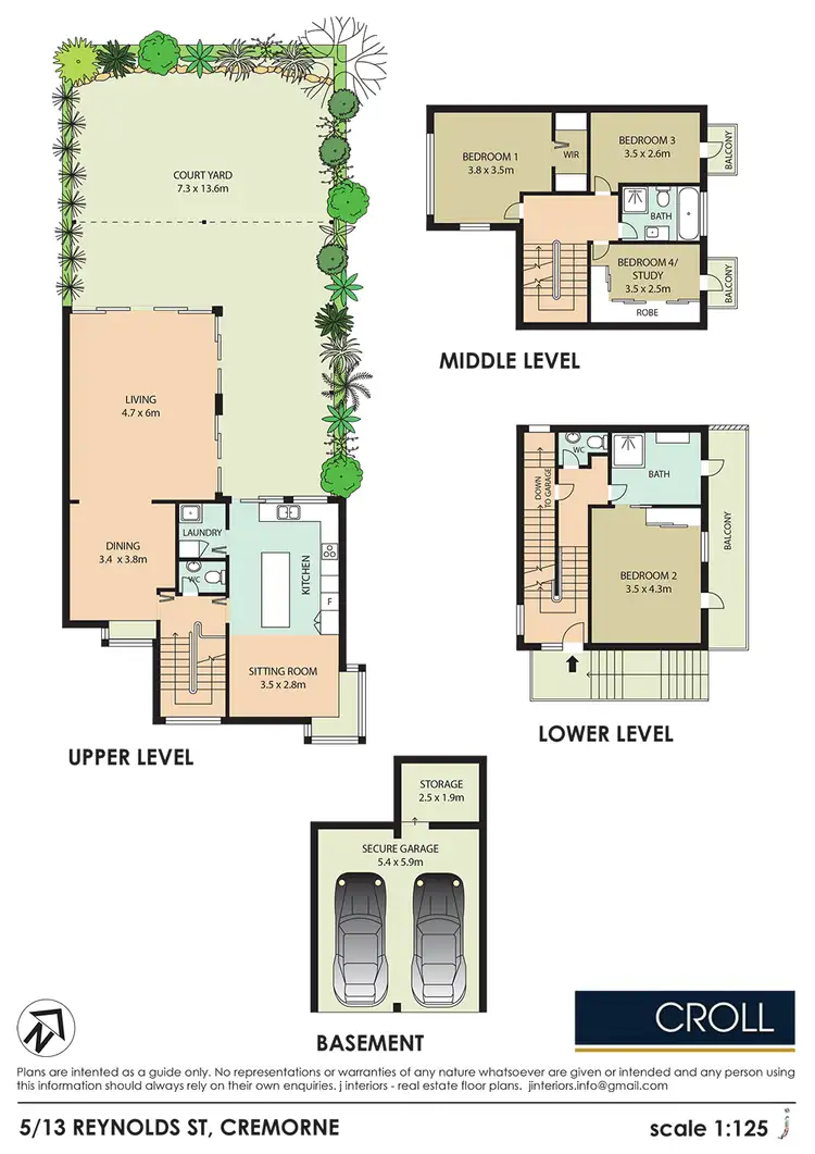 Floorplan of Homely apartment listing, 5/13 Reynolds Street, Cremorne NSW 2090