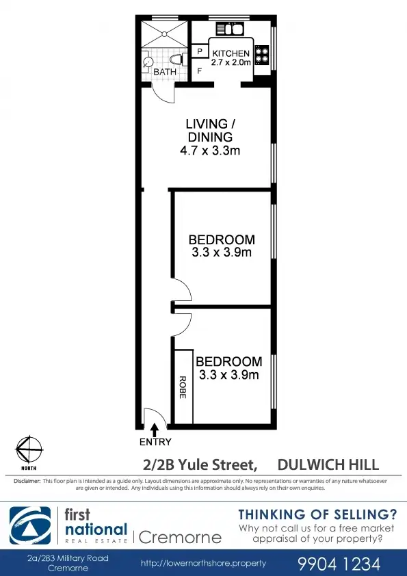 Floorplan of Homely apartment listing, 2/2B Yule Street, Dulwich Hill NSW 2203