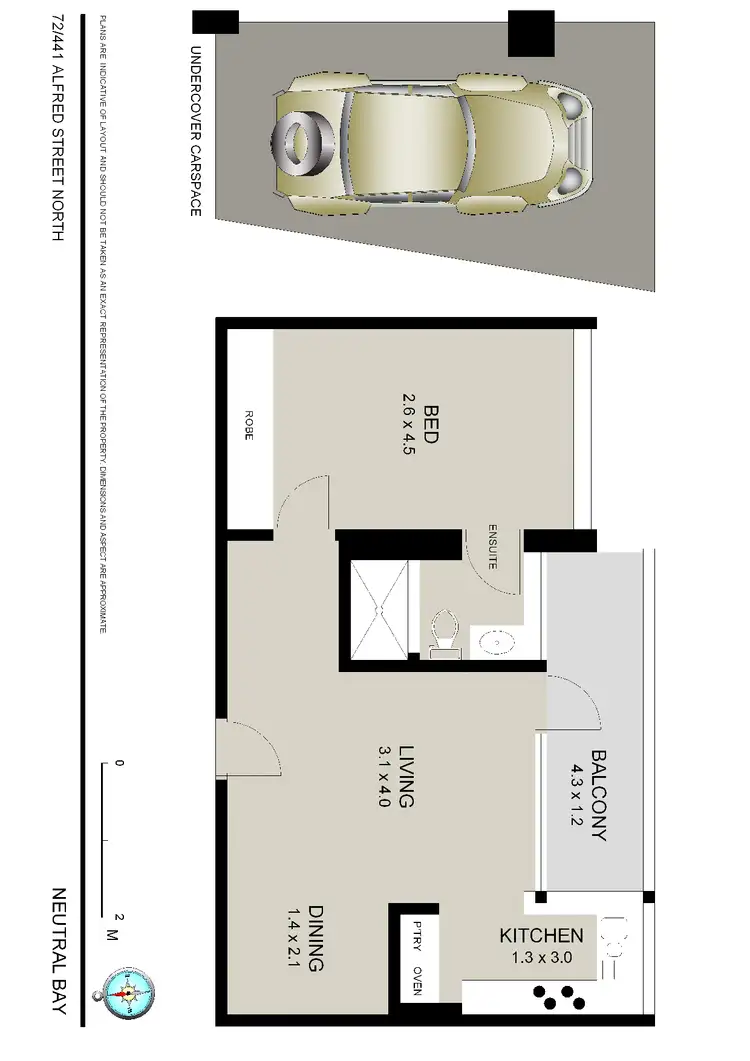 Floorplan of Homely apartment listing, 72/441 Alfred Street, Neutral Bay NSW 2089