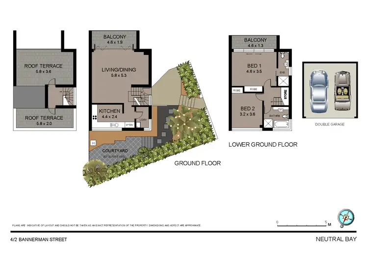 Floorplan of Homely townhouse listing, 4/2 Bannerman Street, Cremorne NSW 2090