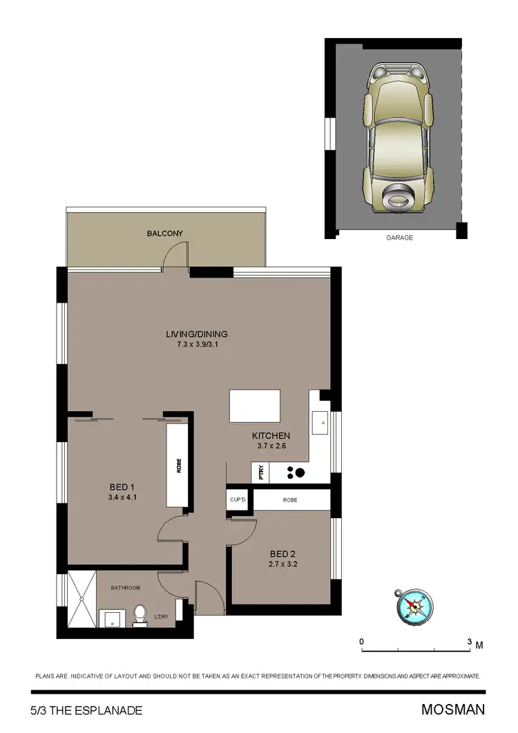 Floorplan of Homely apartment listing, 5/3 The Esplanade, Mosman NSW 2088