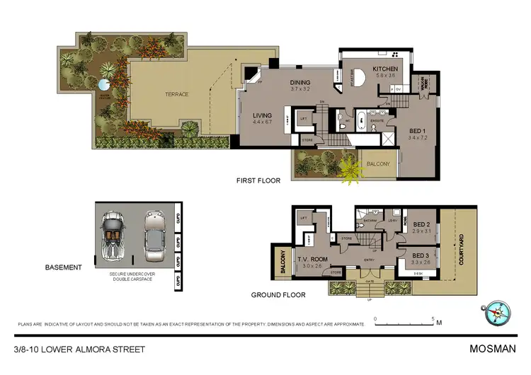 Floorplan of Homely apartment listing, 3/8 Lower Almora Street, Mosman NSW 2088