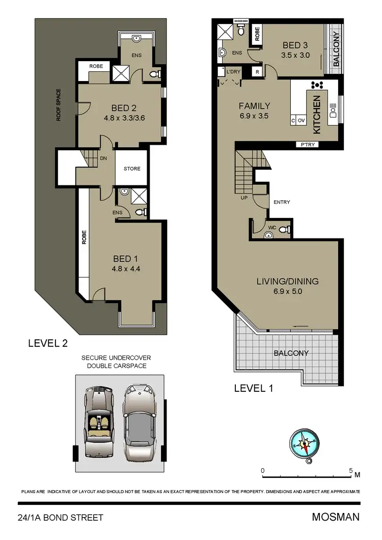 Floorplan of Homely apartment listing, 24/1a Bond Street, Mosman NSW 2088