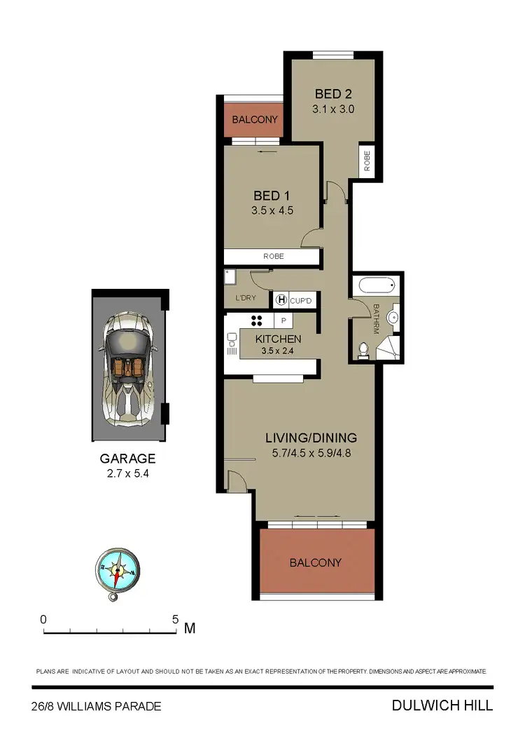 Floorplan of Homely apartment listing, 26/8 Williams Parade, Dulwich Hill NSW 2203