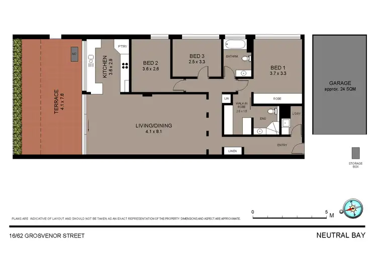 Floorplan of Homely apartment listing, 16/62-66 Grosvenor Street, Neutral Bay NSW 2089