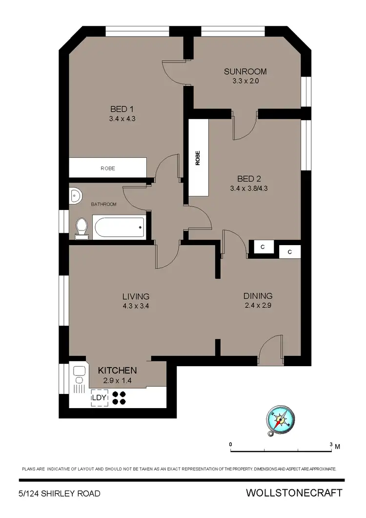 Floorplan of Homely apartment listing, 5/124 Shirley Road, Wollstonecraft NSW 2065