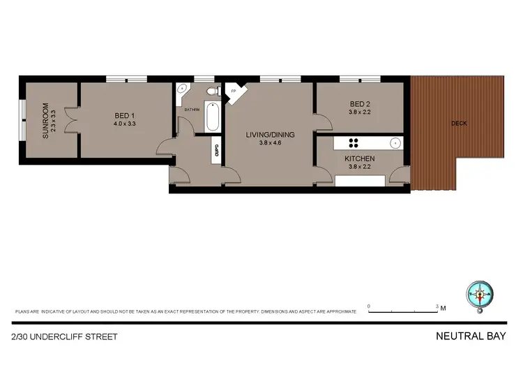 Floorplan of Homely apartment listing, 2/30 Undercliff Street, Neutral Bay NSW 2089