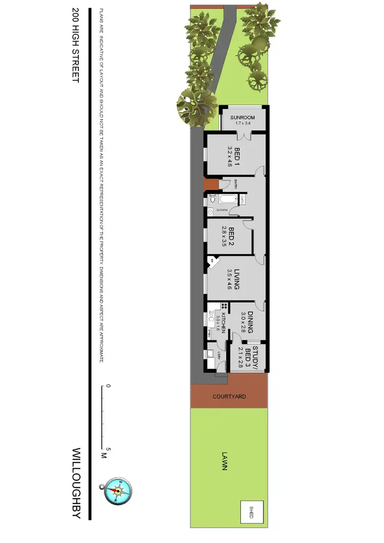 Floorplan of Homely semi-detached listing, 200 High Street, North Willoughby NSW 2068
