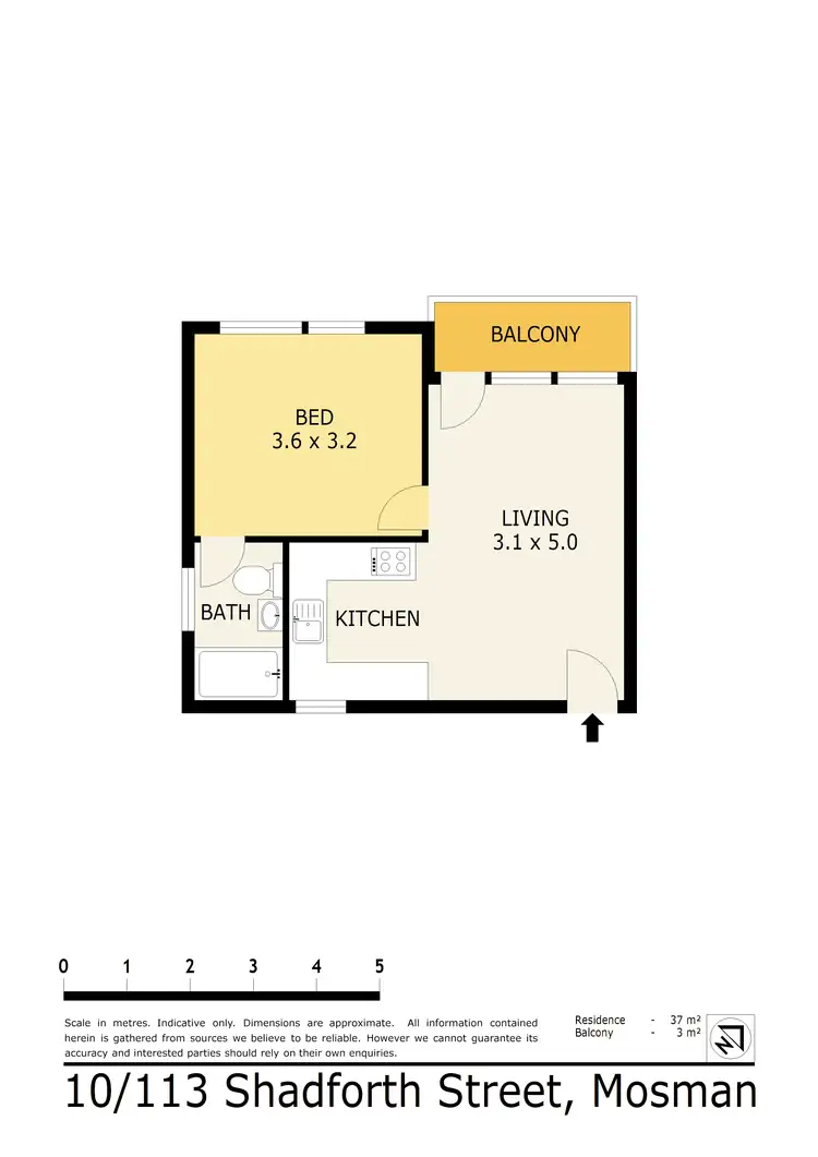 Floorplan of Homely apartment listing, 10/113 Shadforth Street, Mosman NSW 2088