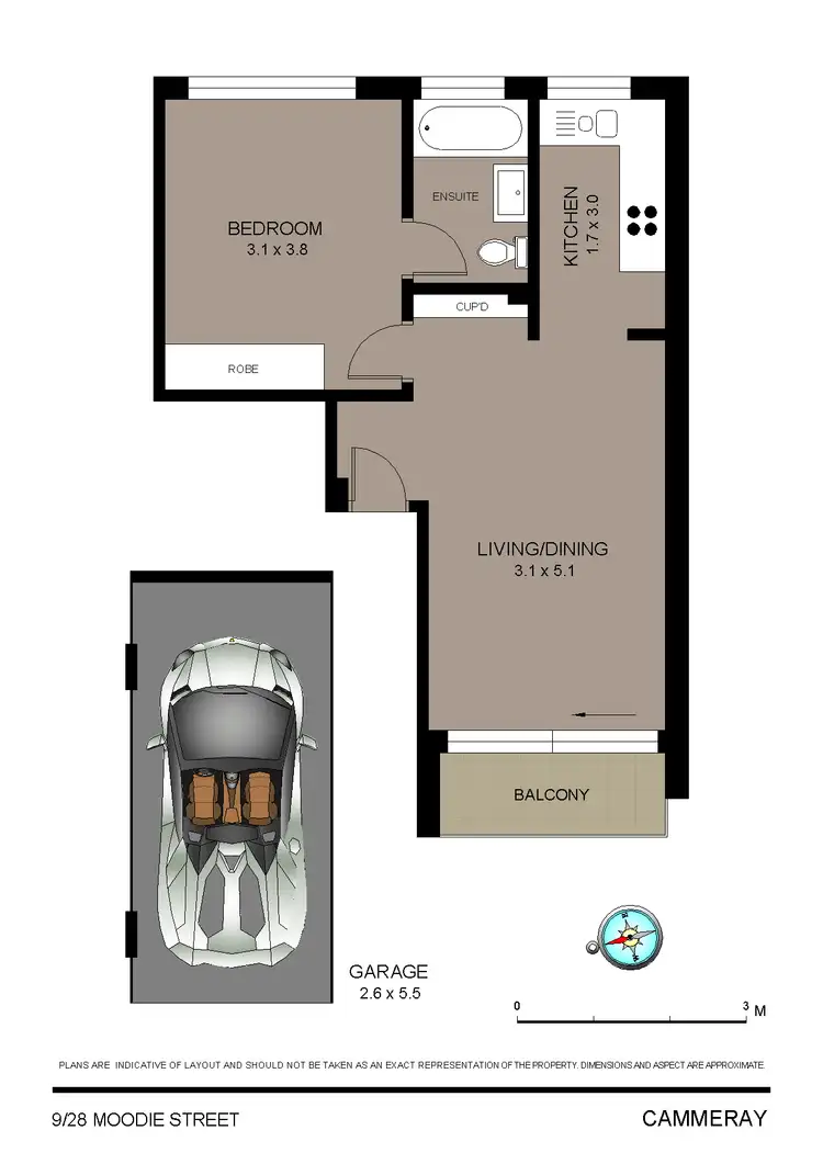 Floorplan of Homely apartment listing, 9/28 Moodie Street, Cammeray NSW 2062