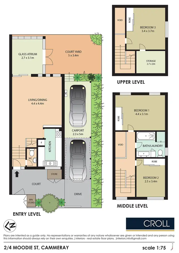 Floorplan of Homely townhouse listing, 2/4 Moodie Street, Cammeray NSW 2062
