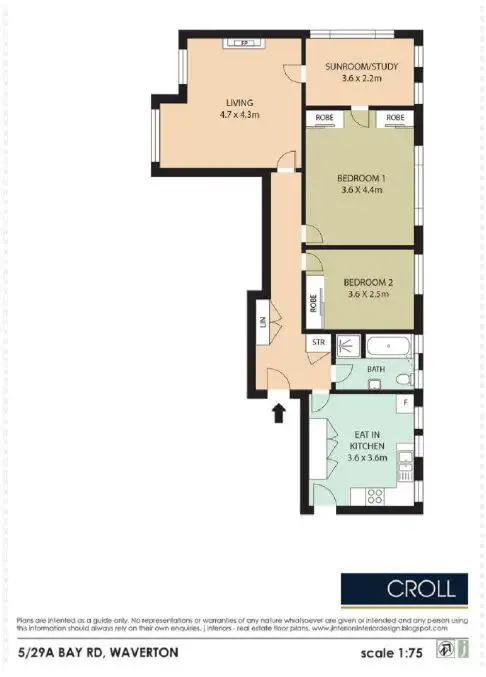 Floorplan of Homely apartment listing, 5/29a Bay Road, Waverton NSW 2060
