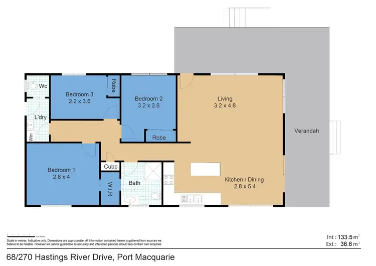 Floorplan of Homely house listing, 68/270 Hastings River Drive, Port Macquarie NSW 2444