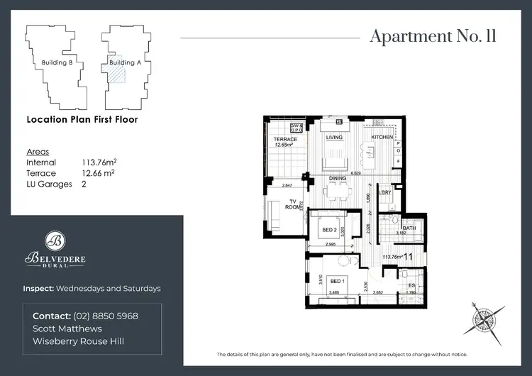 Floorplan of Homely unit listing, 11/6 Sebastian Drive, Dural NSW 2158