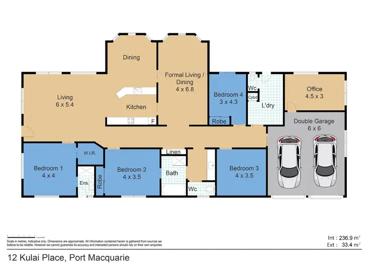 Floorplan of Homely house listing, 12 Kulai Place, Port Macquarie NSW 2444