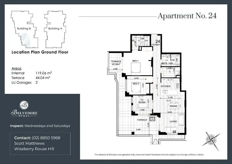 Floorplan of Homely unit listing, 24/6 Sebastian Drive, Dural NSW 2158