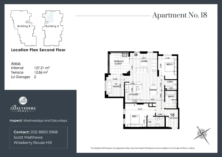 Floorplan of Homely unit listing, 18/6 Sebastian Drive, Dural NSW 2158