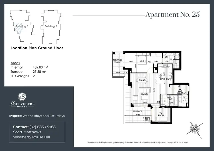 Floorplan of Homely unit listing, 25/6 Sebastian Drive, Dural NSW 2158