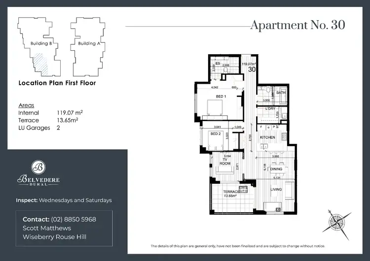 Floorplan of Homely unit listing, 30/6 Sebastian Drive, Dural NSW 2158