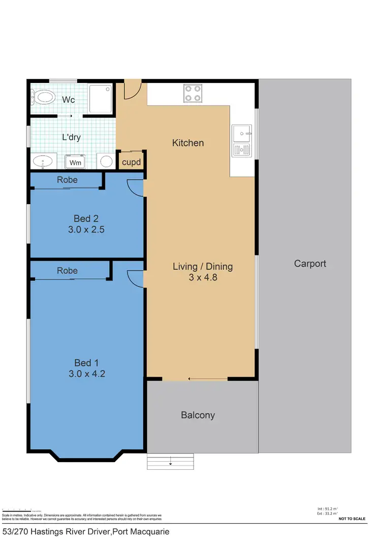 Floorplan of Homely house listing, 53/270 Hastings River Drive, Port Macquarie NSW 2444