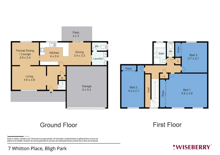 Floorplan of Homely house listing, 7 Whitton Place, Bligh Park NSW 2756