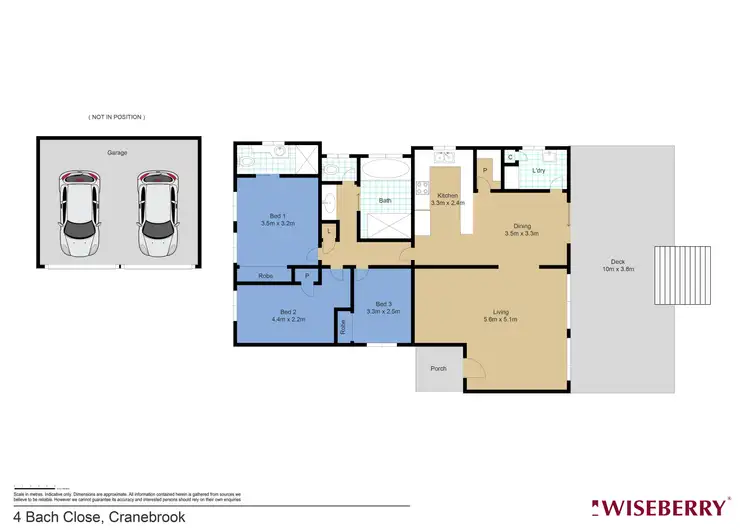 Floorplan of Homely house listing, 4 Bach Close, Cranebrook NSW 2749