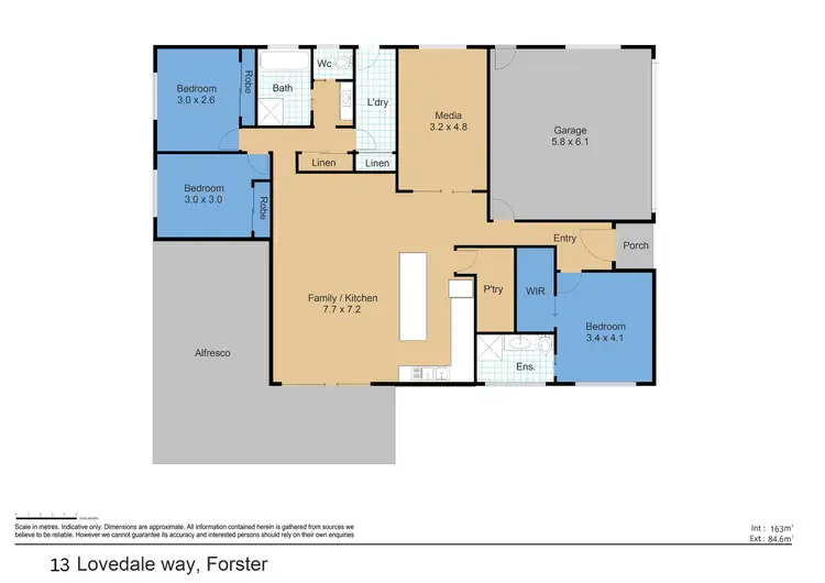 Floorplan of Homely house listing, 13 Lovedale Way, Forster NSW 2428