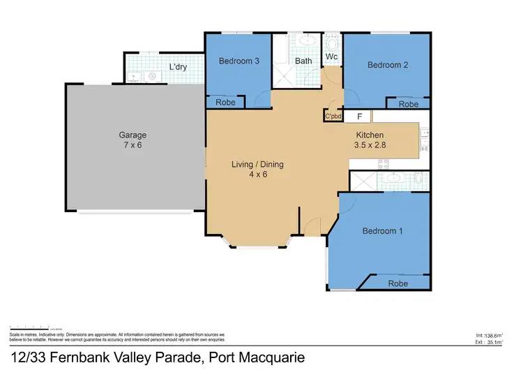 Floorplan of Homely villa listing, 12/33 Fern Valley Parade, Port Macquarie NSW 2444
