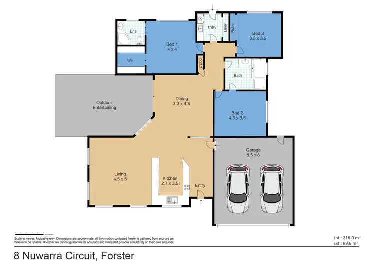 Floorplan of Homely house listing, 8 Nuwarra Circuit, Forster NSW 2428