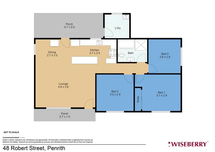Floorplan of Homely house listing, 48 Robert Street, Penrith NSW 2750