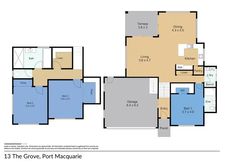 Floorplan of Homely house listing, 13 The Grove, Port Macquarie NSW 2444