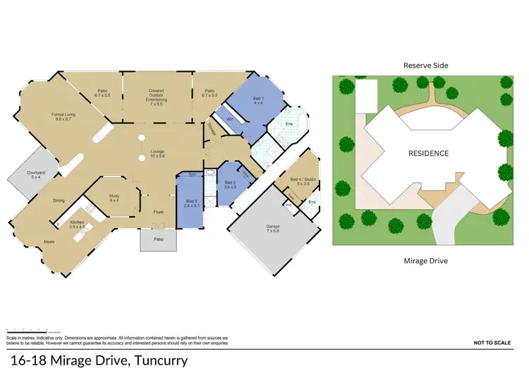 Floorplan of Homely house listing, 16-18 Mirage Drive, Tuncurry NSW 2428