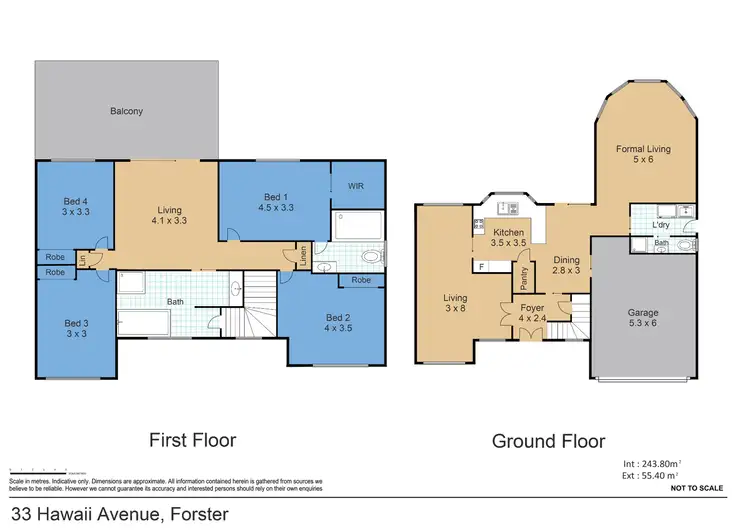 Floorplan of Homely house listing, 33 Hawaii Avenue, Forster NSW 2428
