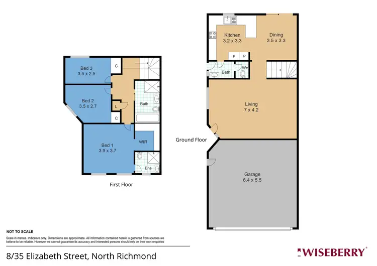 Floorplan of Homely townhouse listing, 8/35 Elizabeth Street, North Richmond NSW 2754