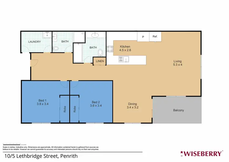 Floorplan of Homely unit listing, 10/5 Lethbridge Street, Penrith NSW 2750