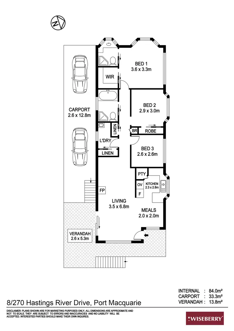 Floorplan of Homely house listing, 8/270 Hastings River Drive, Port Macquarie NSW 2444