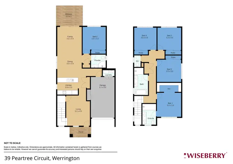Floorplan of Homely house listing, 39 Peartree Circuit, Werrington NSW 2747