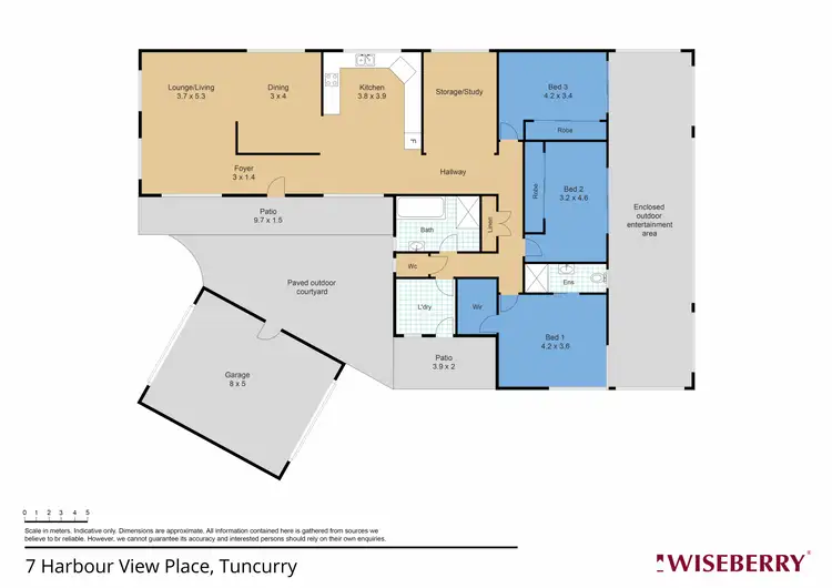 Floorplan of Homely house listing, 7 Harbour View Place, Tuncurry NSW 2428