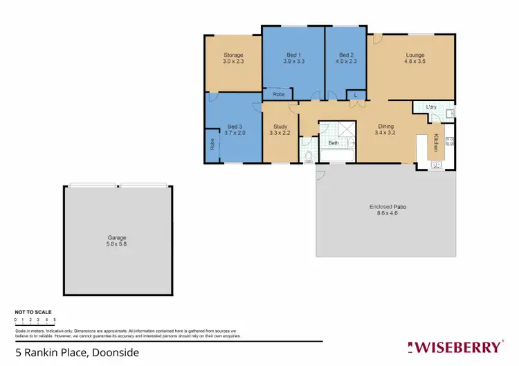 Floorplan of Homely house listing, 5 Rankin Place, Doonside NSW 2767