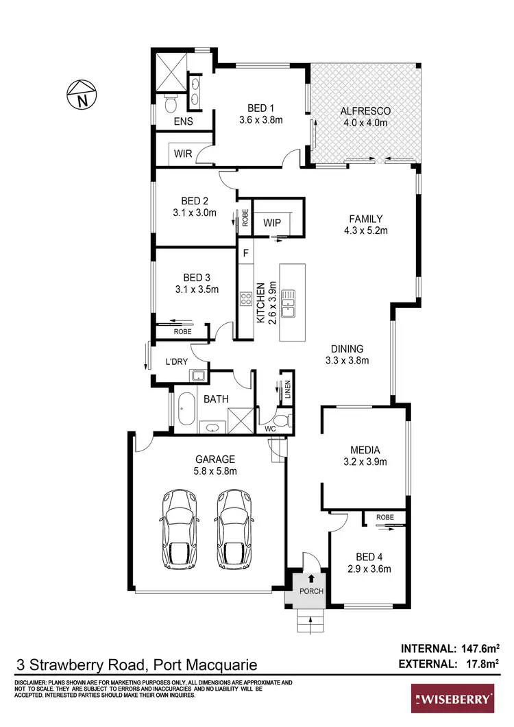 Floorplan of Homely house listing, 3 Strawberry Road, Port Macquarie NSW 2444