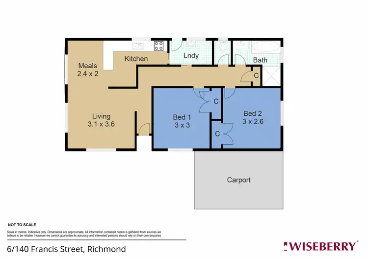 Floorplan of Homely villa listing, 6/140 Francis Street, Richmond NSW 2753