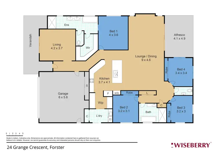 Floorplan of Homely house listing, 24 Grange Crescent, Forster NSW 2428