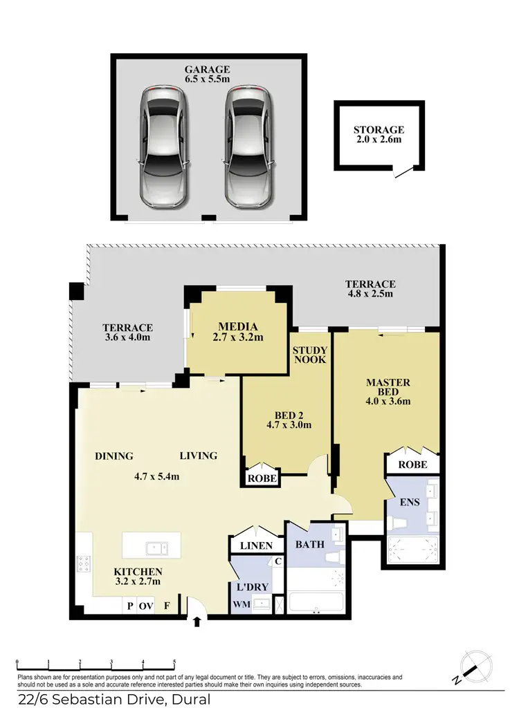 Floorplan of Homely unit listing, 22/6 Sebastian Drive, Dural NSW 2158