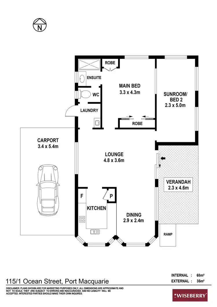 Floorplan of Homely house listing, 115/1 Ocean Street, Port Macquarie NSW 2444